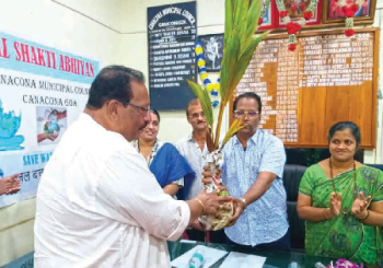 Ready to help in devp plans, Isidore to Canacona civic body
