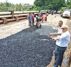Work on repair of badly damaged Rawanfond road begins