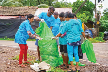 Drugs can wait, Anjuna launches a war cry against garbage in all its 11 wards