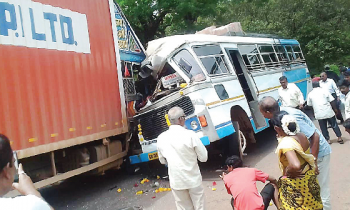 15 left hurt, 3 seriously, as bus and truck collide on NH-66 at Balli