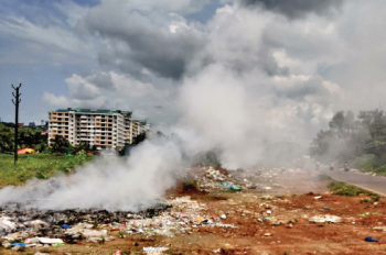 Mixed waste dumped at Aquem ring-road black spot set afire