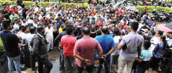 Benaulikars, other villagers turn up enmasse in protest against migrants doing business