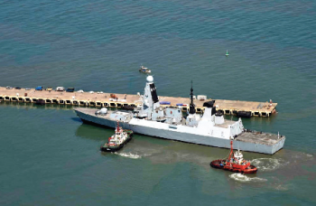 HMS Defender makes port call at Mormugao