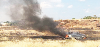 Wreckage strewn all over the plateau