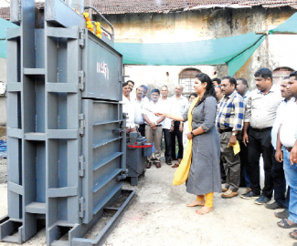 MMC gets 3rd waste baling machine at old fish market; another at Ind Estate soon