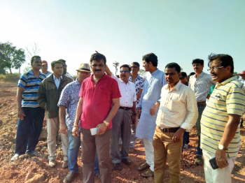 Historian Sakhardande leads protest against garbage dumping near historic fort wall at Old Goa