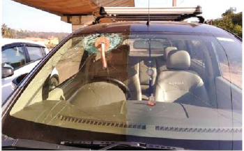 Rod from ongoing Zuari bridge works falls on moving car
