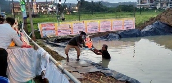Artificial pond a success for Visarjan ceremonies in Mapusa