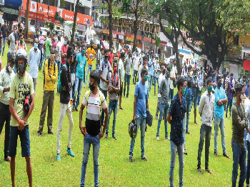 Jobless Drishti lifeguards in agitation mode again