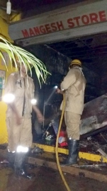Shop, house gutted in Mandrem