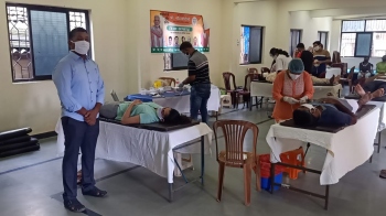 45 donate blood at camp held in Sada