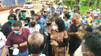 Cortalim locals take up issue of raised drainage with Alina
