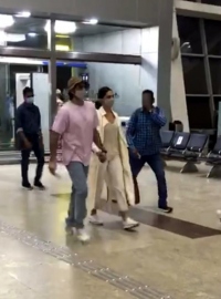 Lights, camera, action at Dabolim as Bollywood stars leave for Mumbai