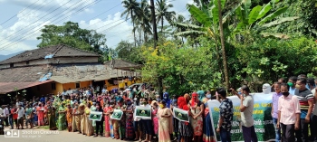 Melauli villagers protest outside Valpoi police station; 2 arrested leaders released