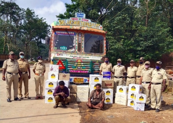 Rs 18.05 lakh worth Goa liquor seized at Anmod check post