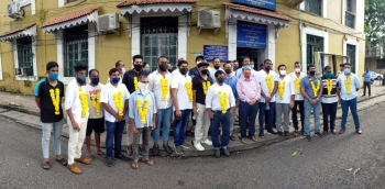 Javadekar's effigy burnt over Mhadei issue, detained Congmen released