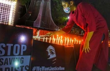 A flame against Hathras horror in Panaji