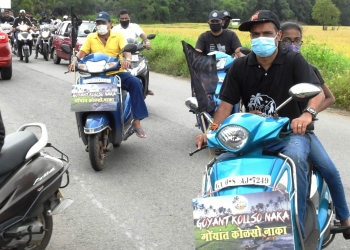 Yatra against coal, double-tracking makes its voice heard in Sao Jose de Areal, Davorlim