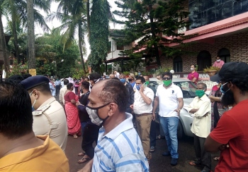 Tension at Porvorim as PWD connects pipeline amid stir