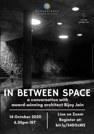 Bijoy Jain to speak on ‘In Between Space’ at Sunaparanta on Oct 14