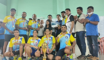Crystal Badminators win Sanquelim Badminton League