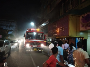 Ground floor of building destroyed in fire at Margao