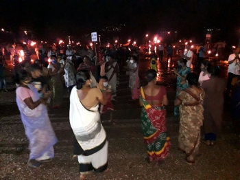 Hundreds rally against proposed marina project at Nauxi