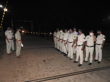 Davorlim quiet as cops take positions in full strength