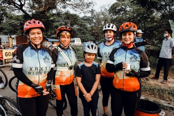 Women cyclists pull off 100km challenge