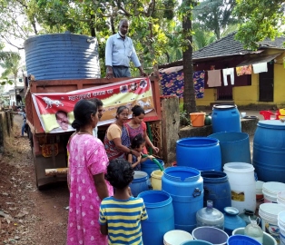 MGP distributes water in Pernem constituency