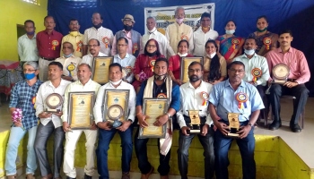 Canacona Patrakar Sangh honours Covid warriors