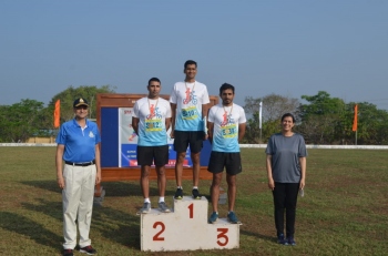 Duathlon held at INS Mandovi on L-Day