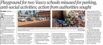 GOACAN takes up TG report on misuse of Vasco school playground