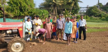 Farming activities begin in lone Vasco field
