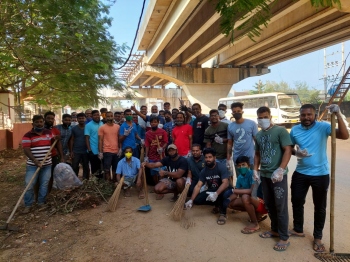 Mormugao BJP holds cleanliness drive at Baina