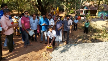 45-year-old dream of Katem locals comes true as Vas takes up works on road under ZP funds