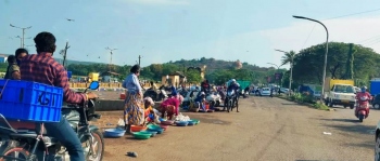 Illegal vendors back to business on SGPDA wholesale fish market road