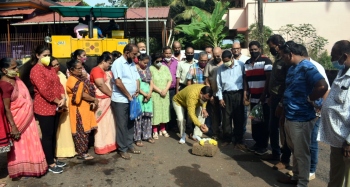 Water harvesting, sewage plant for Chicalim park