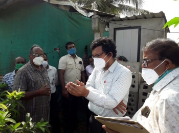 St Cruz VP, Chimbel PHC inspect ‘illegal’ toilet