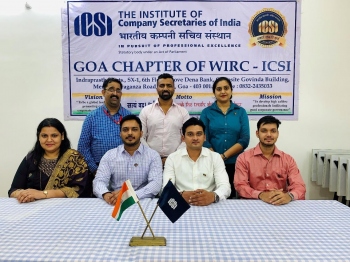 New office bearers of managing committee of GOA Chapter of WIRC of ICSI