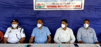 Traffic safety awareness held at Vasco KTC bus stand