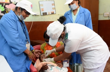 Over 1 lakh kids administered pulse polio dose