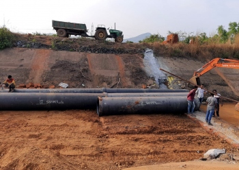 Work on war-footing to repair Tillari canal