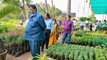 Benaulim MLA opens plant nursery