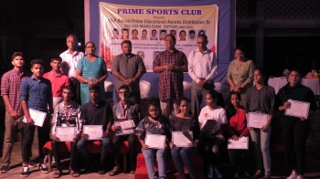 Prime Sports Club felicitates 12 SSC students