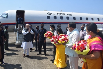 Amit Shah makes Goa halt