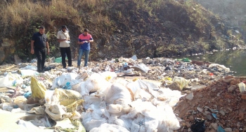 Waste dumping contaminates water body at Rassaim, poses health hazard to residents