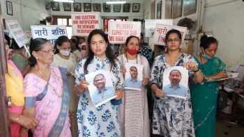 Mormugao Congress women protest over ward reservations, demand restructuring