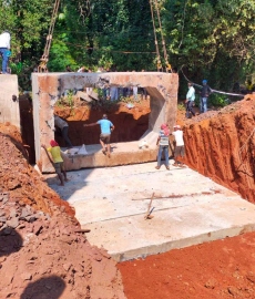 Railways build underpass in a jiffy near Sanvordem; Big relief for over 60 houses