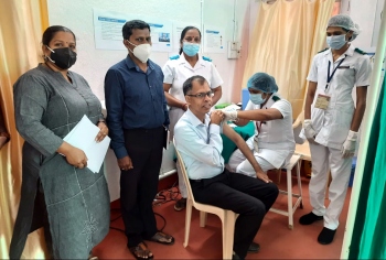 Deputy collector, mamlatdar, 63 others get Covid jab in Canacona